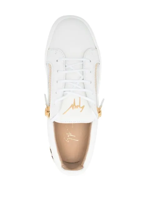 Giuseppe Zanotti zip-details leather sneakers RS20042 - 3