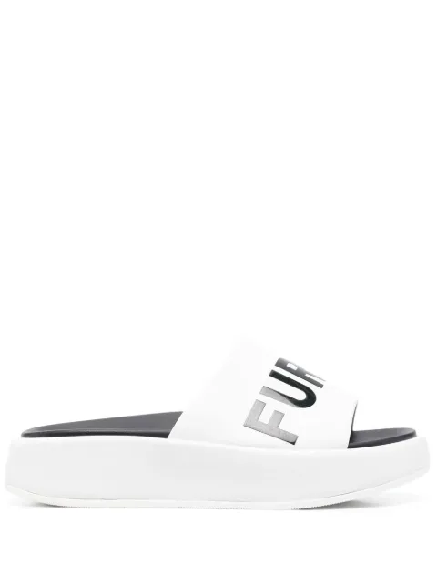Furla flip flops con logo estampado