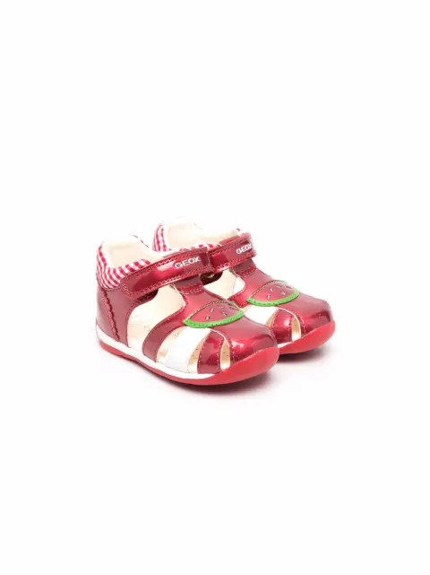 Geox Kids appliqué-detail open toe sandals