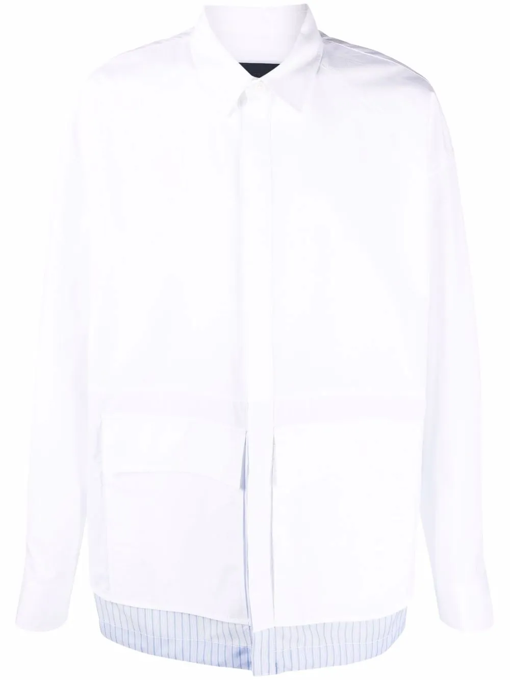 

Juun.J camisa con paneles - Blanco