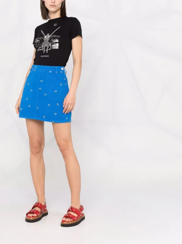 【送料&関税込】Kenzo Paisley Print Skirt Kenzo paisley-print Skirt | Blue | FARFETCH ID