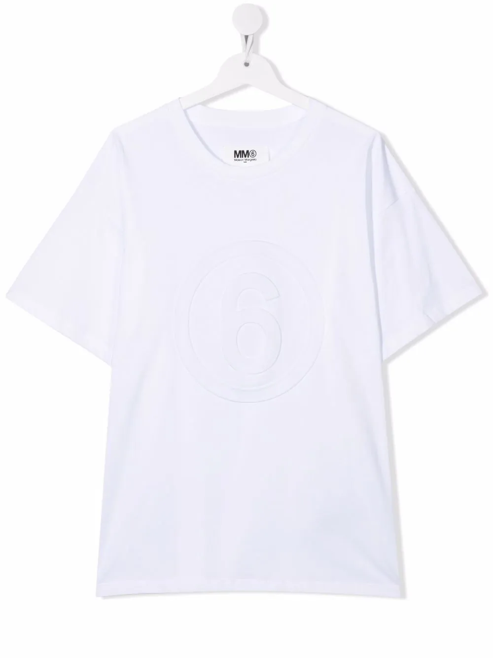 

MM6 Maison Margiela Kids playera con logo 6 - Blanco