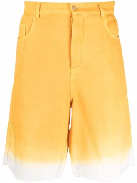Federico Curradi shorts de mezclilla con motivo tie-dye