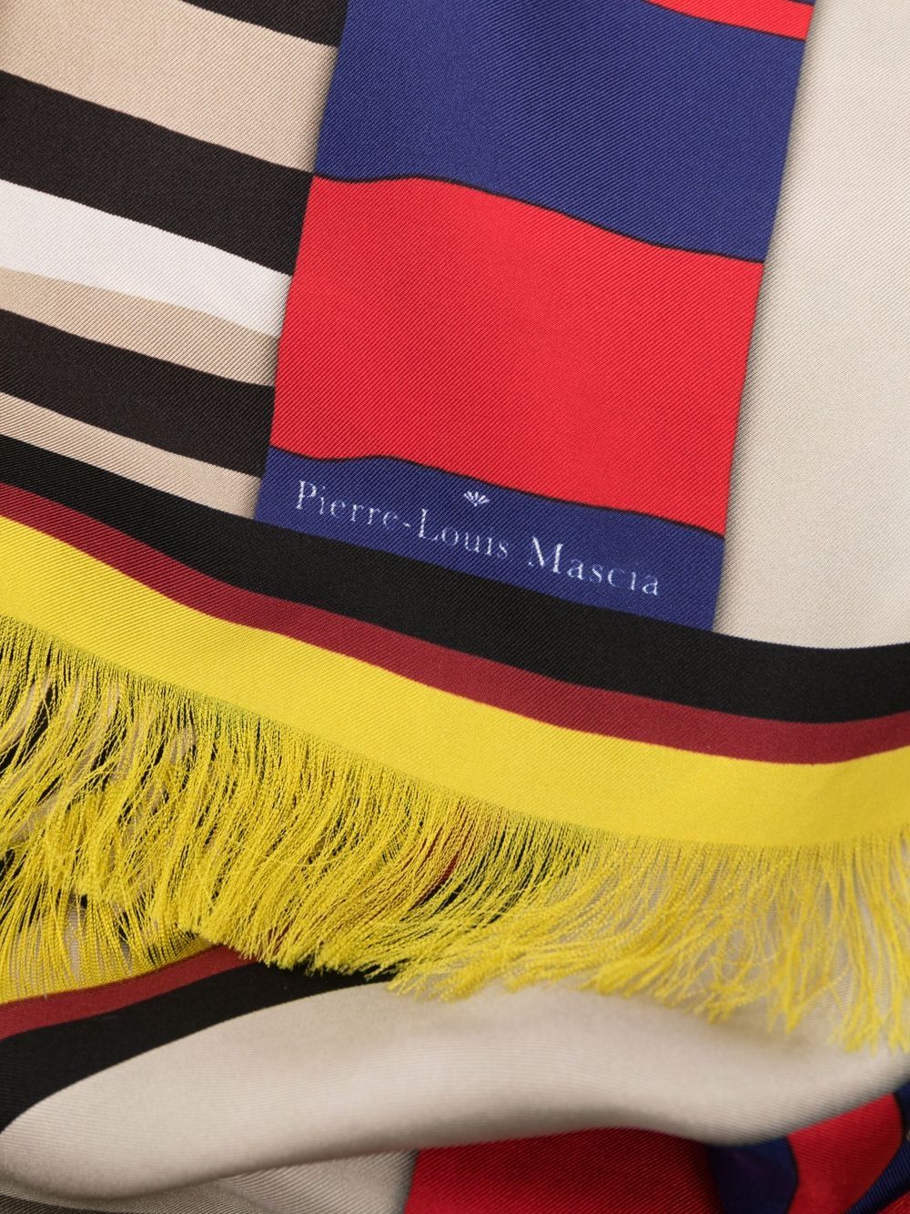 фото Pierre-louis mascia aloewon mix-print silk scarf