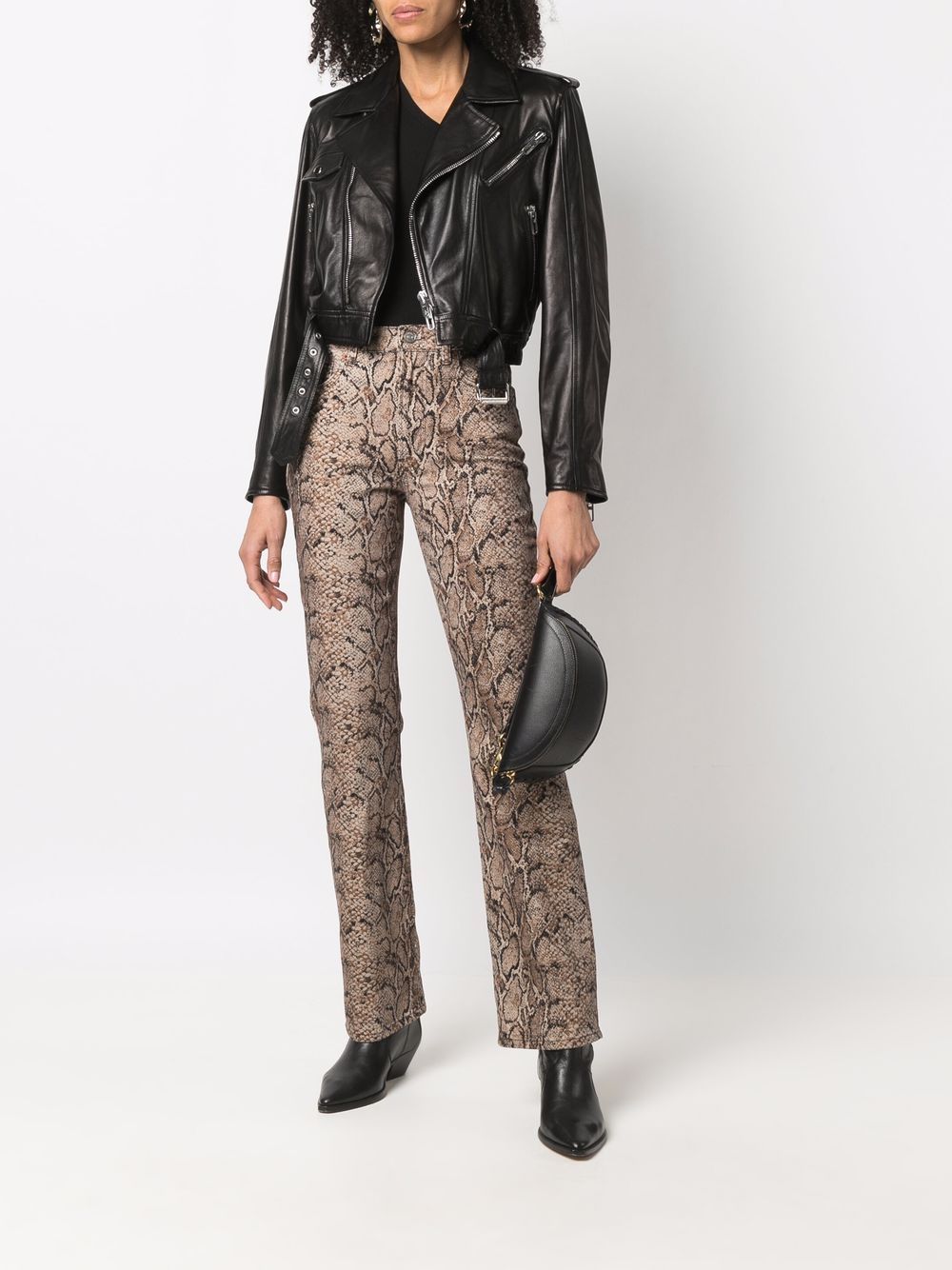 Image 2 of Drome cropped biker jacket