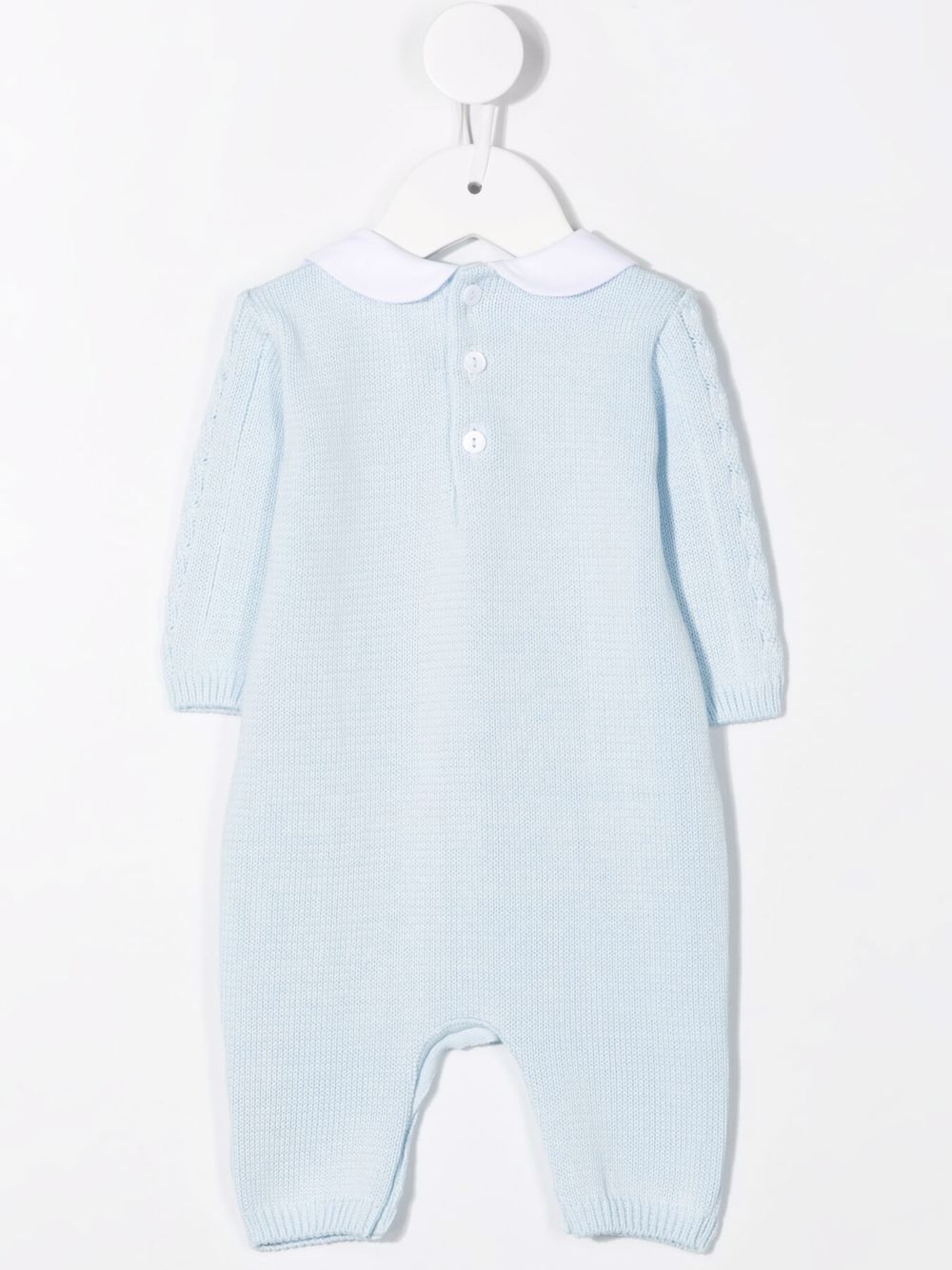 фото Little bear cable-knit collared romper