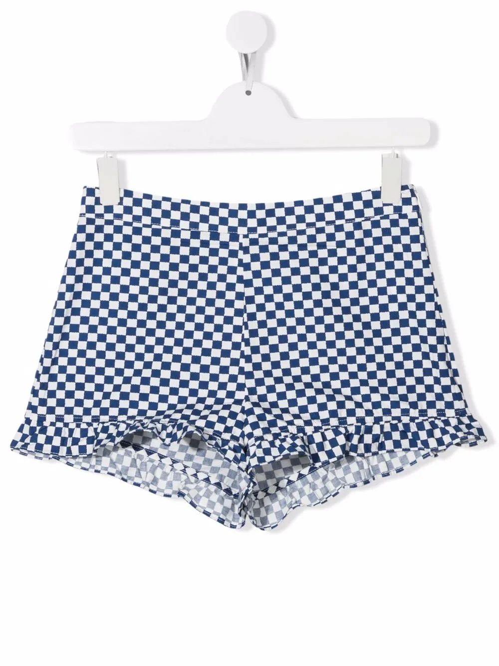 

Stella McCartney Kids shorts con estampado de cuadros - Azul