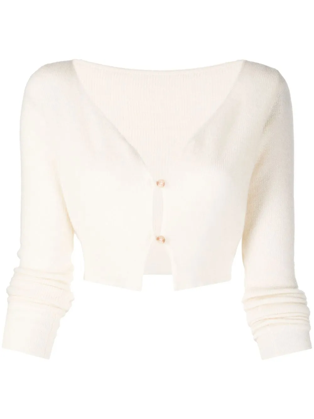 

Jacquemus Le Alzou cropped cardigan - White