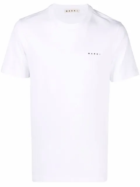 Marni camiseta con logo estampado