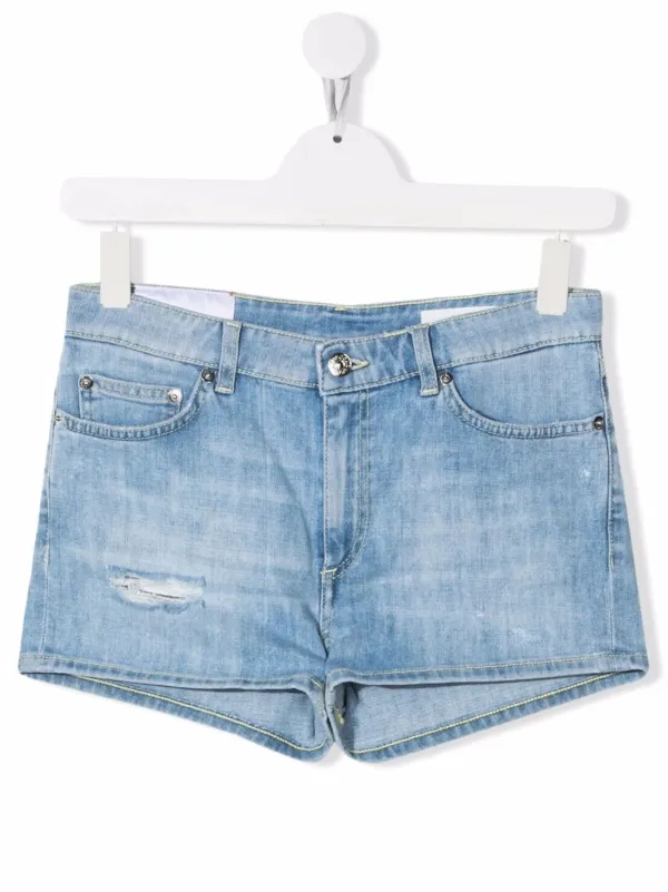 DONDUP KIDS TEEN low-rise denim shorts 