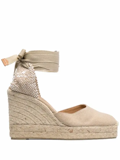 Castañer lace-up espadrille wedges