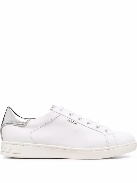 Geox metallic-finish low top sneakers