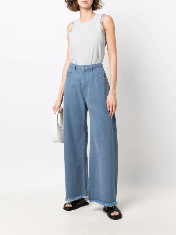 Sacai zipped-back round-neck Tank Top | Grey | FARFETCH AO
