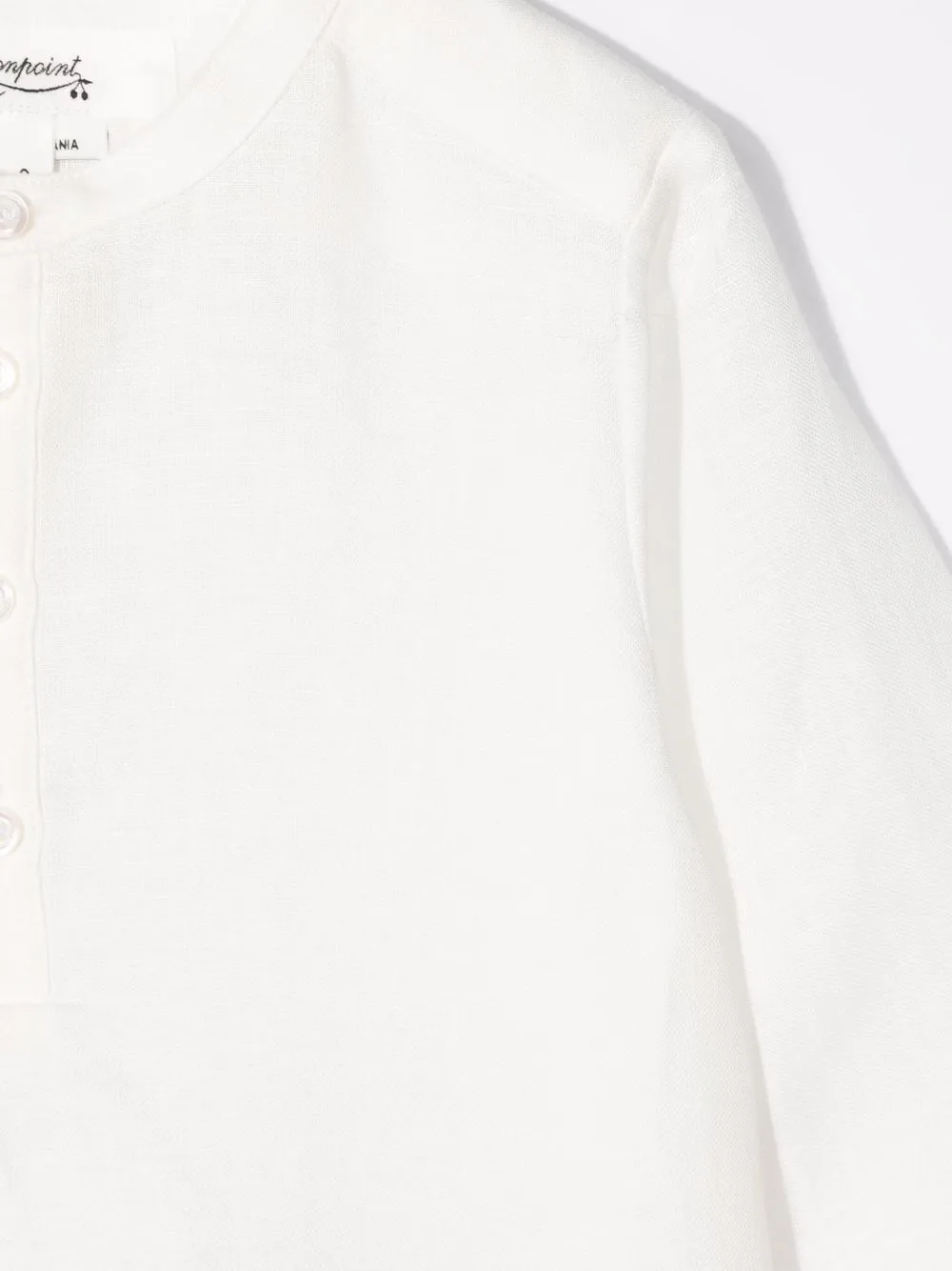  Bonpoint Long-sleeve Tunic Top - White 