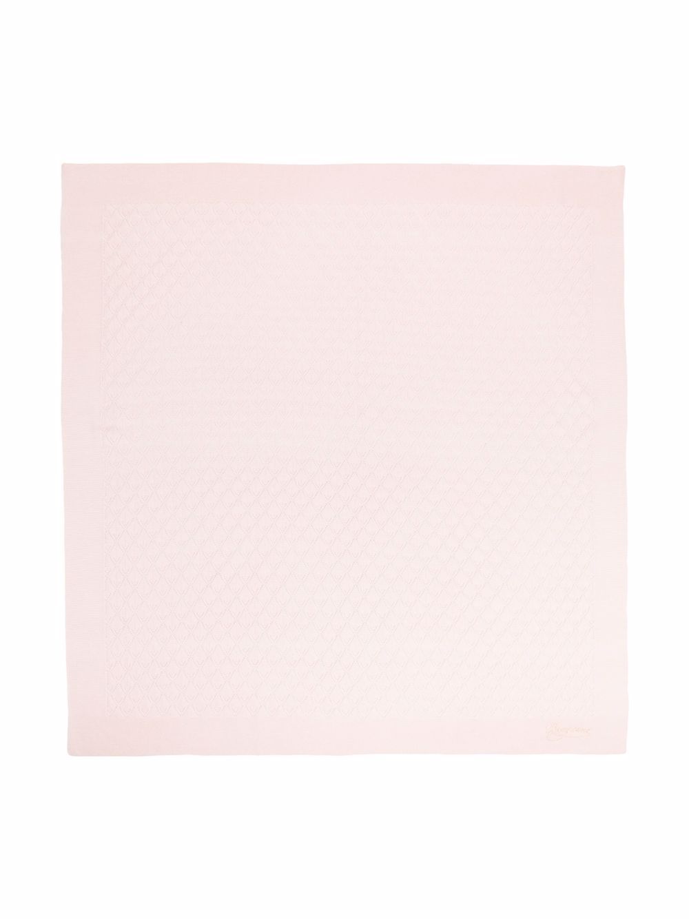 

Bonpoint open-knit geometric blanket - Pink