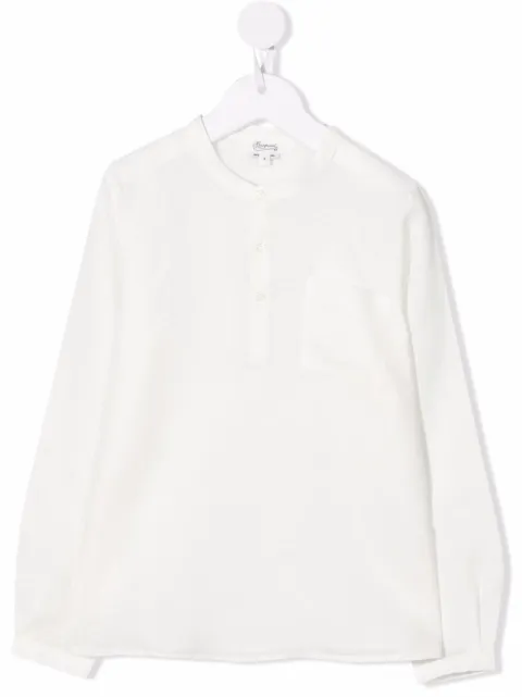 Bonpoint long-sleeve linen shirt