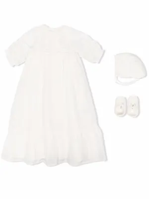 Bonpoint スモッキング ワンピース | ホワイト | FARFETCH JP