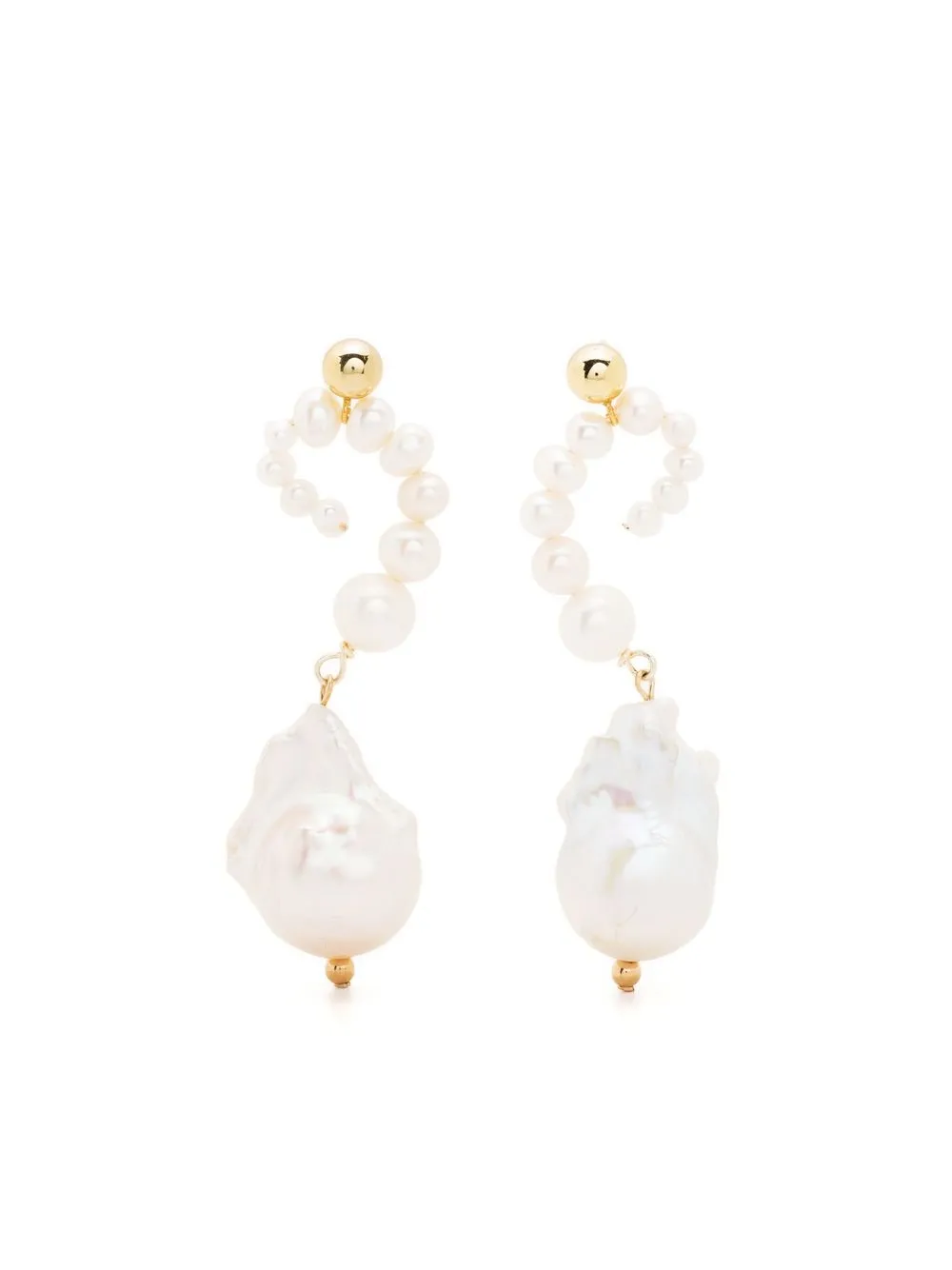 

éliou Raupo pearl-drop earrings - White