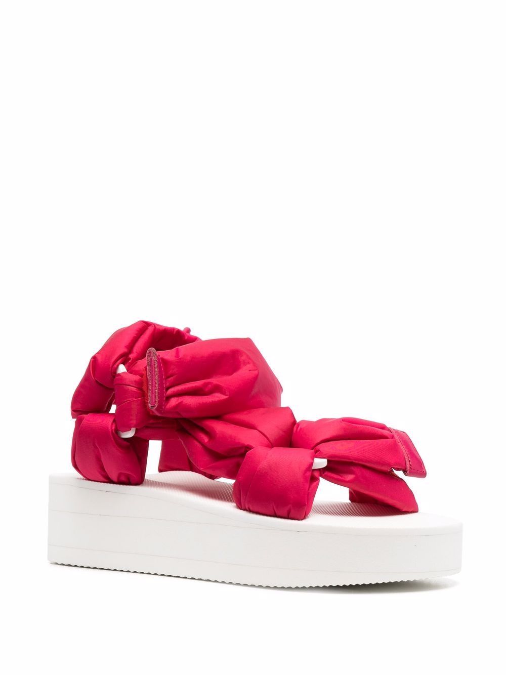 фото Red(v) puffy strap flatform sandals