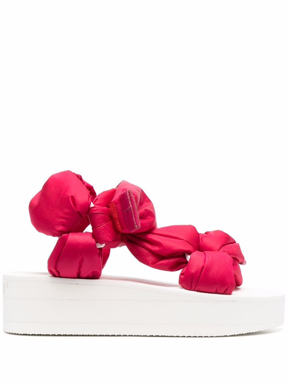 фото Red(v) puffy strap flatform sandals