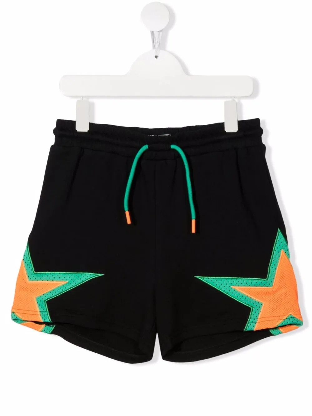 

Stella McCartney Kids shorts deportivos con estrellas estampadas - Negro