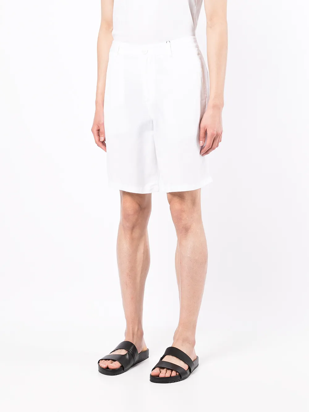 Armani Exchange Bermudas Aus Leinen   Weiß 
