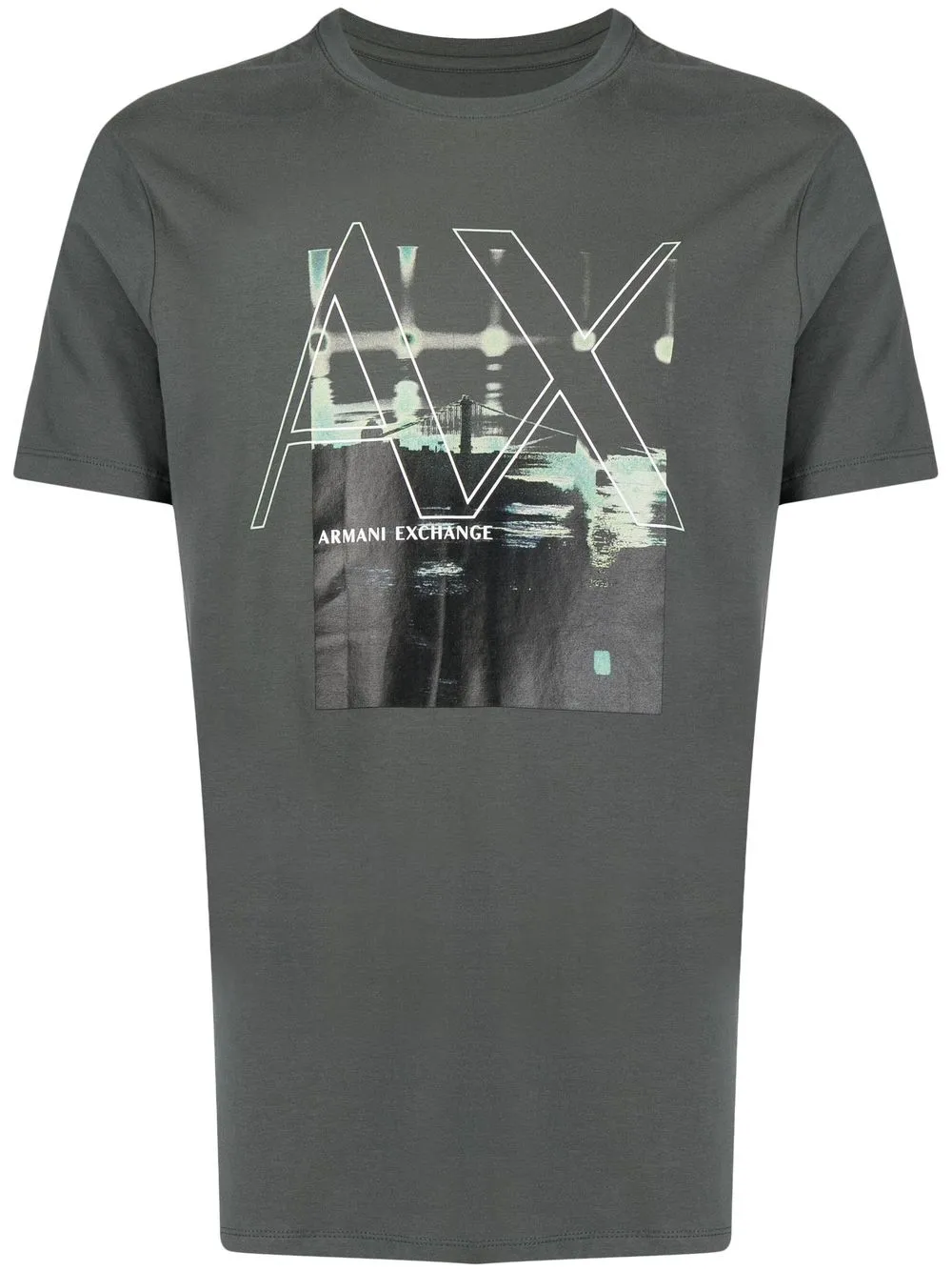 

Armani Exchange graphic-print short-sleeve T-shirt - Green