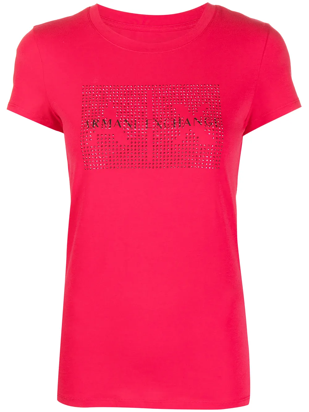 

Armani Exchange playera con logo y apliques - Rojo