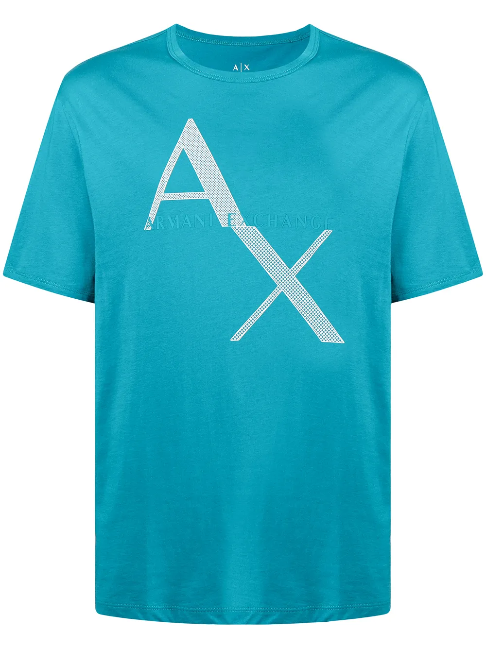 

Armani Exchange playera con logo estampado - Azul