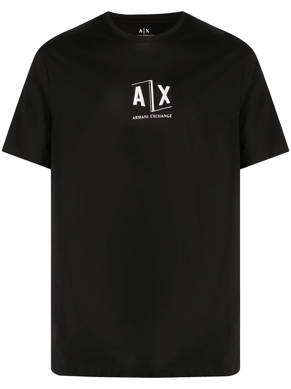 

Armani Exchange logo-print short sleeved T-shirt - Black