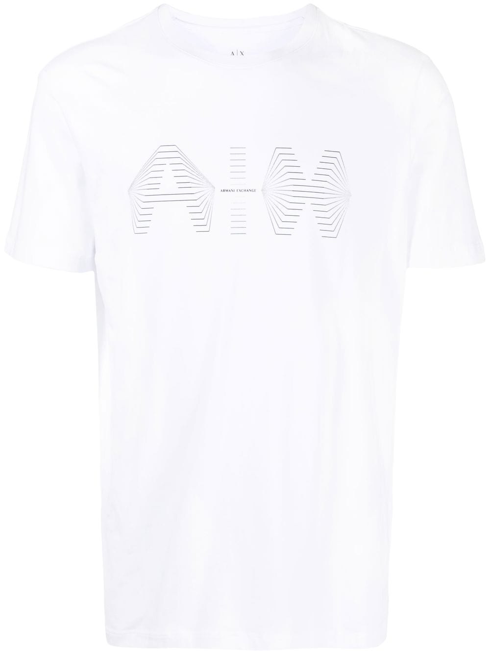 

Armani Exchange playera con estampado gráfico - Blanco