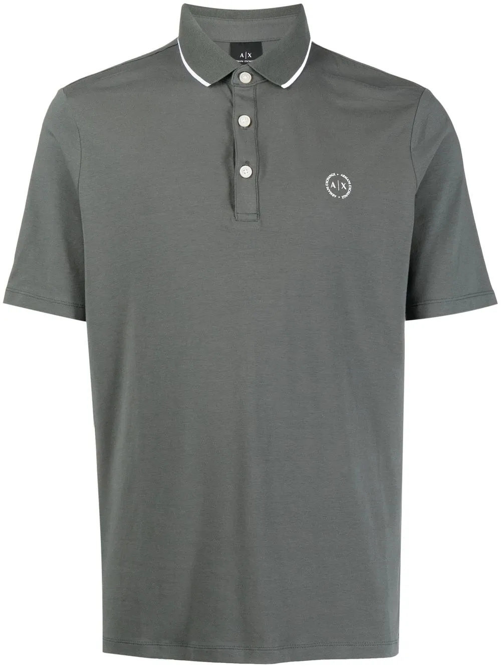 

Armani Exchange embroidered-logo polo shirt - Green