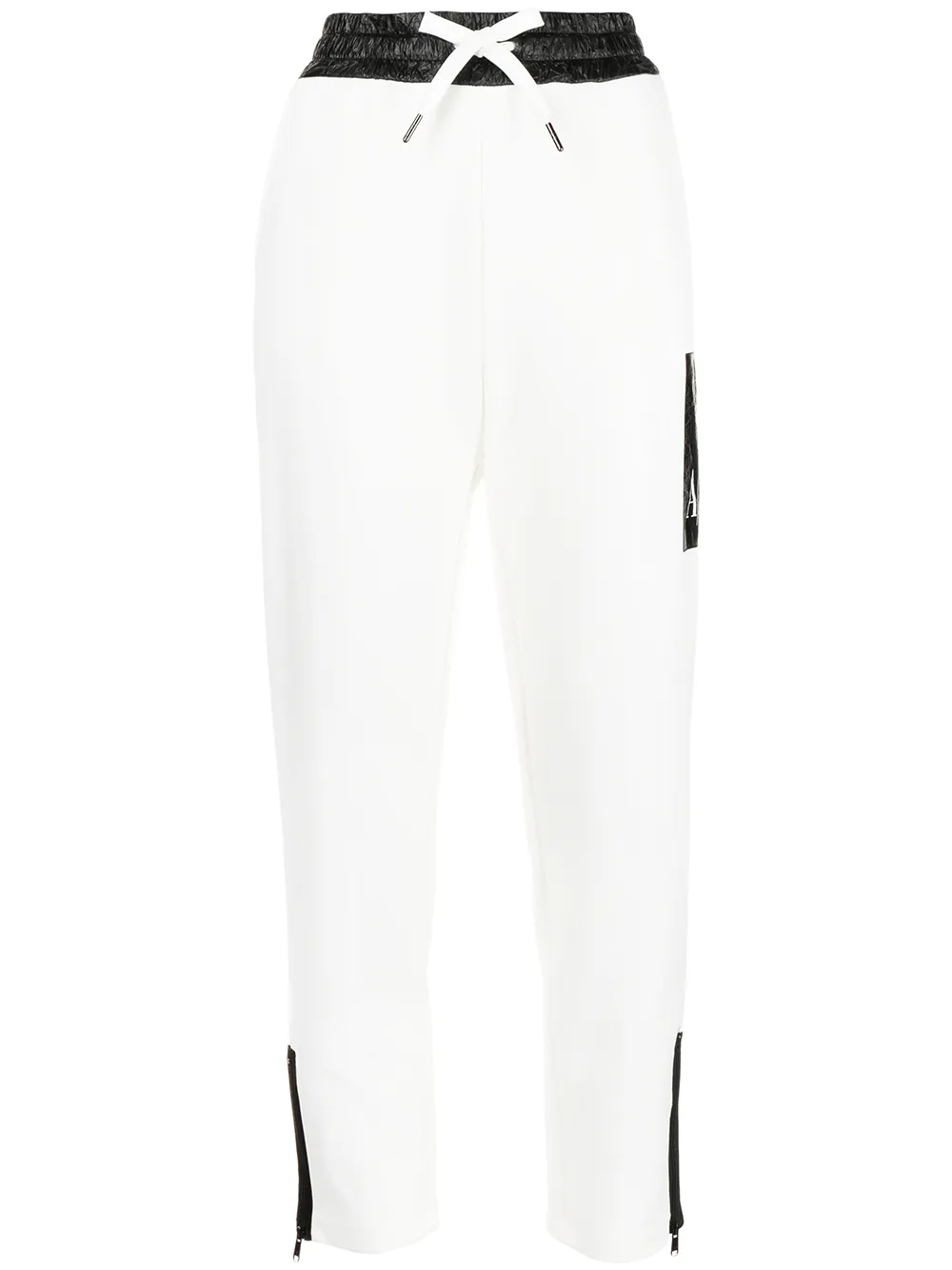 

Armani Exchange pants con parche del logo - Blanco