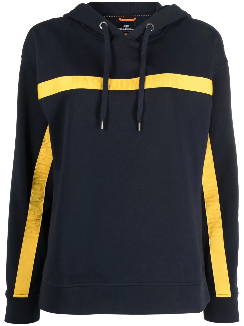 

Parajumpers logo-patch drawstring hoodie - Blue