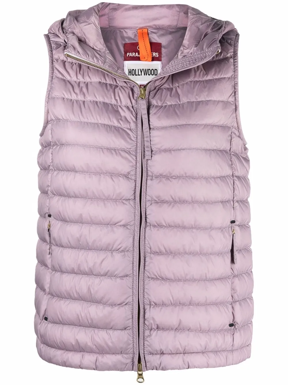 

Parajumpers chaleco capitonado con logo estampado - Morado