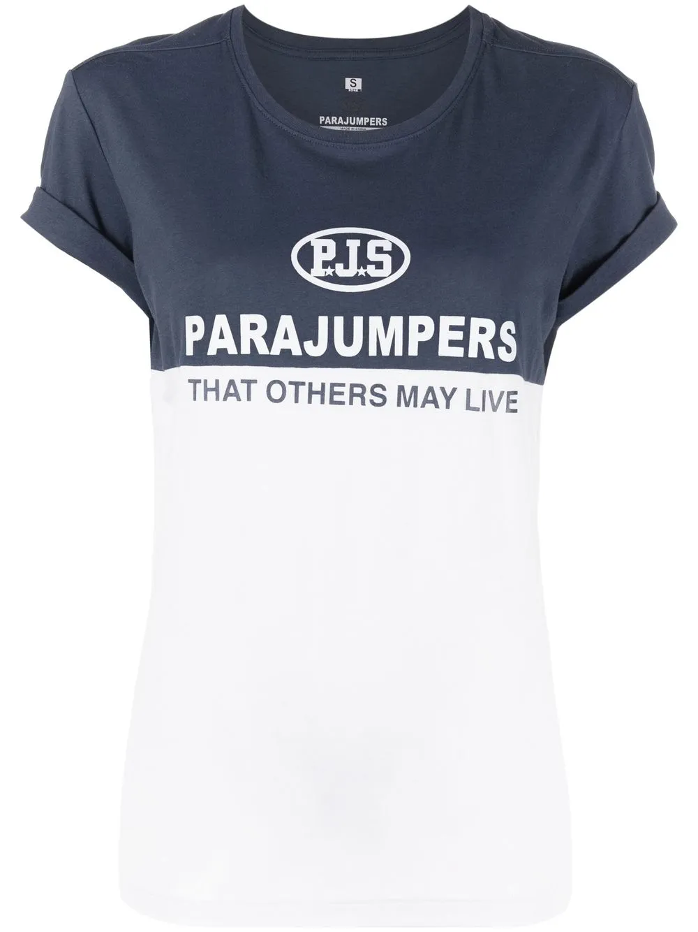 

Parajumpers playera manga corta con logo estampado - Azul