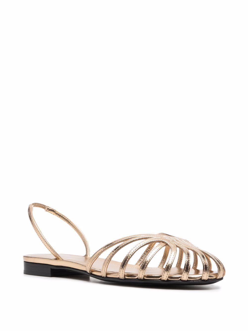 фото Alevì metallic strappy leather sandals