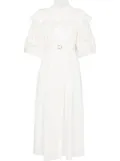 Chloé balloon-sleeve midi dress - White