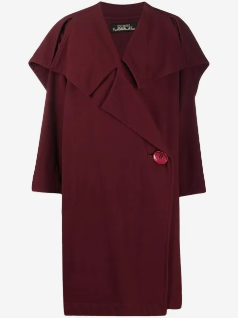 Issey Miyake Pre-Owned abrigo plisado oversize 1980
