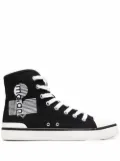 ISABEL MARANT ribbed-toe cap high-top sneakers - Black