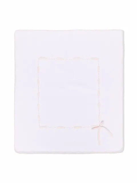 Little Bear stitch-detail knitted blanket