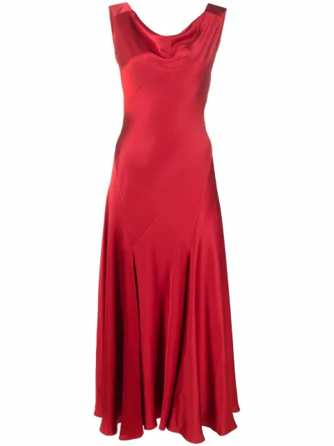 John Galliano Pre-Owned 2000s sleeveless pleated dress