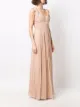 Alberta Ferretti sleeveless gathered evening dress