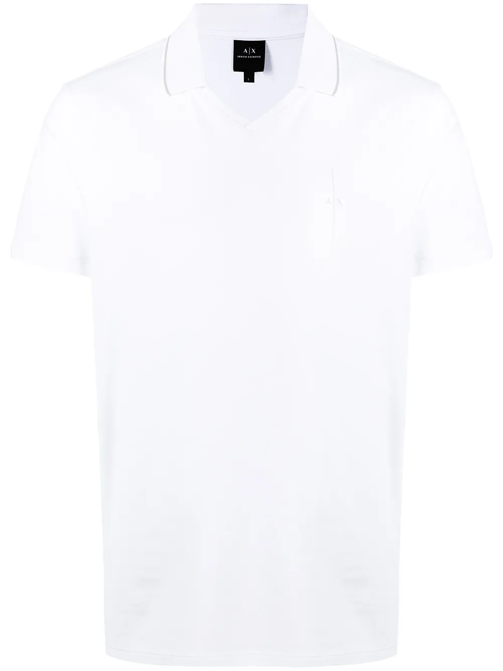 

Armani Exchange V-neck polo shirt - White