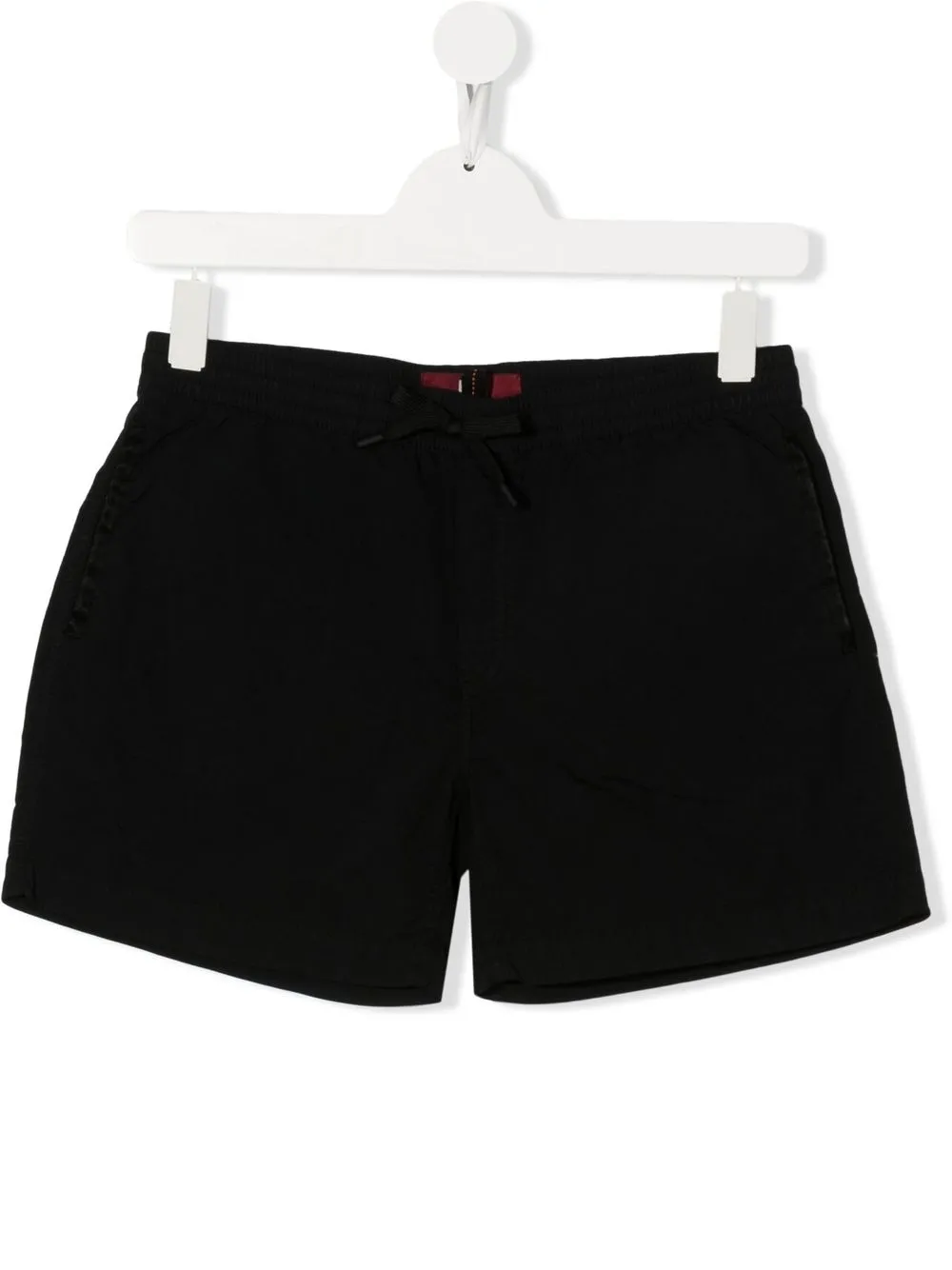 Parajumpers Teen Logo Drawstring Swim Shorts In Black