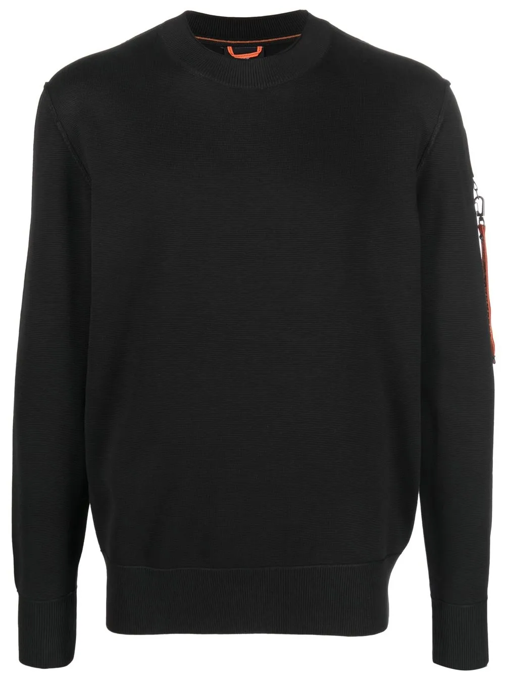 

Parajumpers logo-patch sleeve detail jumper - Black