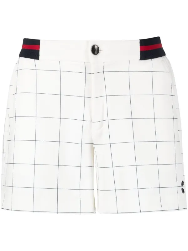 Ron Dorff check-print Tennis Shorts 