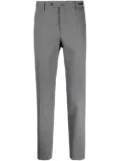 PT Torino logo-patch tailored suit trousers - Grey