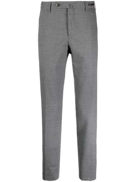 PT Torino logo-patch tailored suit trousers