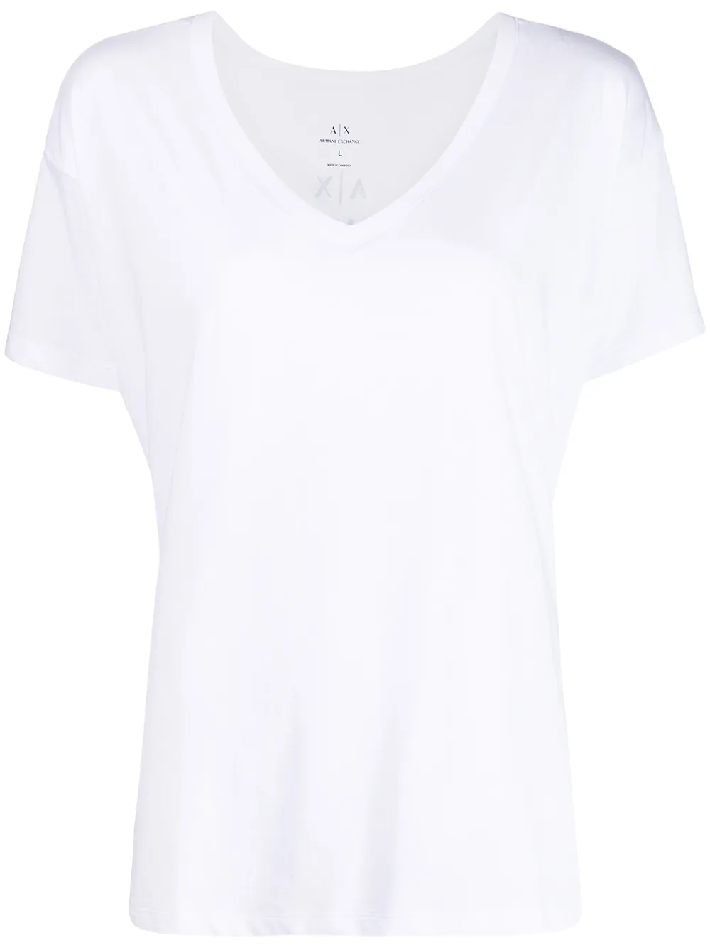 

Armani Exchange playera con logo en la espalda - Blanco